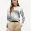 Jersey de cuello barco a rayas Jersey de cuello barco a rayas