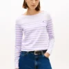 Jersey de cuello barco a rayas Jersey de cuello barco a rayas