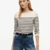 Jersey de cuello barco a rayas Jersey de cuello barco a rayas