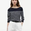Jersey de cuello barco a rayas Jersey de cuello barco a rayas