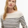 Jersey de cuello barco a rayas Jersey de cuello barco a rayas