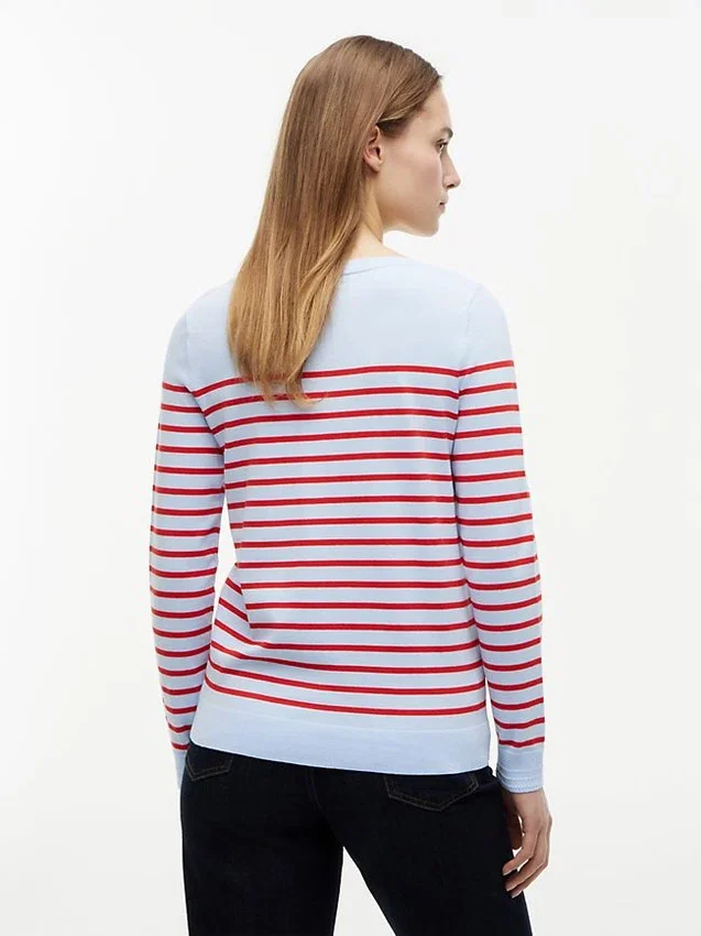 Jersey de cuello barco a rayas Jersey de cuello barco a rayas