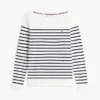 Jersey de cuello barco a rayas Jersey de cuello barco a rayas
