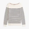 Jersey de cuello barco a rayas Jersey de cuello barco a rayas