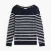 Jersey de cuello barco a rayas Jersey de cuello barco a rayas