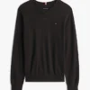 Jersey de cuello en V con logotipo liso
