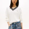 Jersey de cuello en V de corte holgado de Tommy Jeans