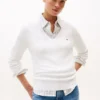 Jersey de cuello en V de mezcla de viscosa