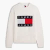 Jersey de cuello redondo con el logotipo de la bandera de Tommy Jeans