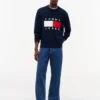 Jersey de cuello redondo con logotipo de bandera de Tommy Jeans Jersey de cuello redondo con logotipo de bandera de Tommy Jeans
