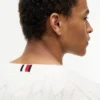 Jersey de cuello redondo con punto trenzado Jersey de cuello redondo con punto trenzado