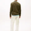 Jersey de cuello redondo con punto trenzado