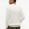 Jersey de cuello redondo con punto trenzado Jersey de cuello redondo con punto trenzado