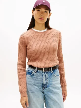 Jersey de punto trenzado