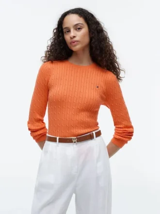 Jersey de punto trenzado