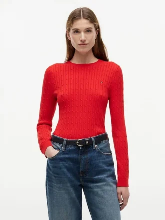 Jersey de punto trenzado