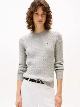 Jersey de punto trenzado