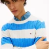 Jersey de punto trenzado a rayas