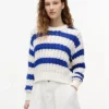 Jersey de punto trenzado a rayas de Tommy Jeans