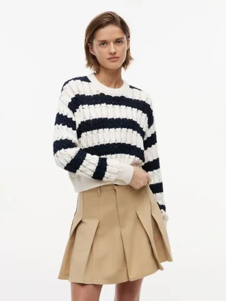 Jersey de punto trenzado a rayas de Tommy Jeans