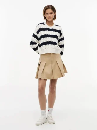 Jersey de punto trenzado a rayas de Tommy Jeans