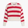 Jersey de punto trenzado a rayas de Tommy Jeans
