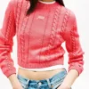 Jersey de punto trenzado con logotipo de Tommy Jeans