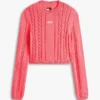 Jersey de punto trenzado con logotipo de Tommy Jeans