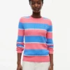 Jersey de punto trenzado con rayas de rugby