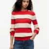 Jersey de punto trenzado con rayas de rugby