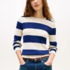 Jersey de punto trenzado con rayas de rugby