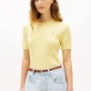 Jersey de punto trenzado de manga corta