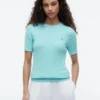 Jersey de punto trenzado de manga corta
