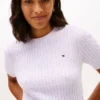 Jersey de punto trenzado de manga corta