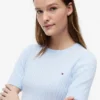 Jersey de punto trenzado de manga corta