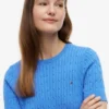 Jersey de punto trenzado de manga corta