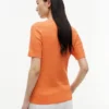 Jersey de punto trenzado de manga corta