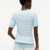 Jersey de punto trenzado de manga corta