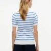 Jersey de punto trenzado de manga corta