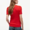 Jersey de punto trenzado de manga corta
