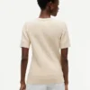 Jersey de punto trenzado de manga corta