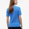 Jersey de punto trenzado de manga corta