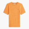 Jersey de punto trenzado de manga corta