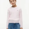 Jersey de punto trenzado para niña