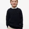Jersey de punto trenzado para niña