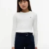 Jersey de punto trenzado para niña
