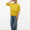 Jersey de punto trenzado para niña