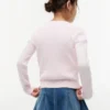 Jersey de punto trenzado para niña