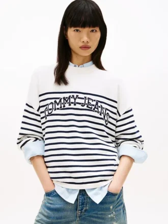 Jersey de rayas con el logotipo Varsity de Tommy Jeans