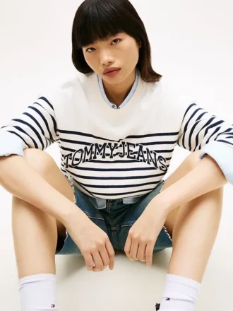Jersey de rayas con el logotipo Varsity de Tommy Jeans